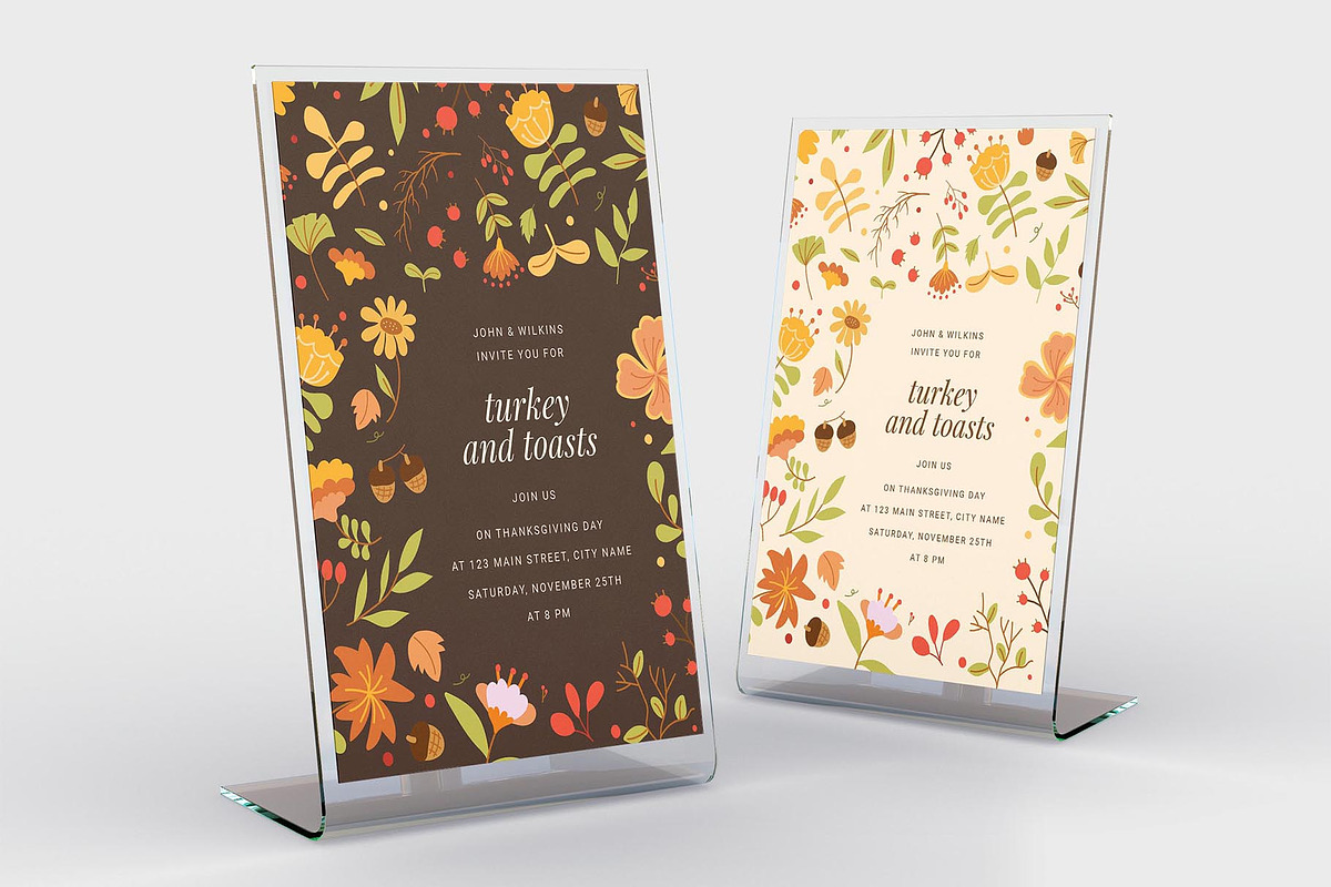 Festive Thanksgiving Card, a Flyer Template by BrandPacks (Photo 6 of 6)