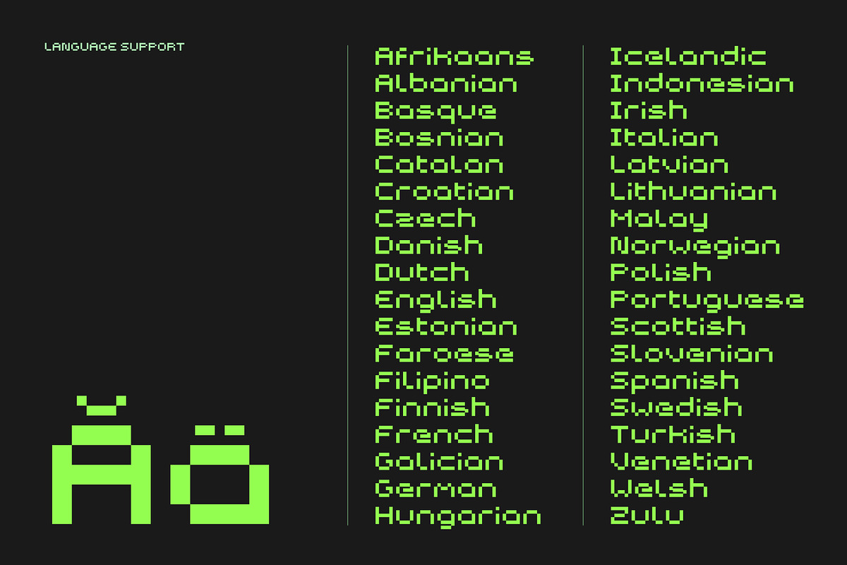 Astrea ALT - 8 Bit Pixel Game Font, a Sans Serif Font by Studio Siv (Photo 5 of 6)