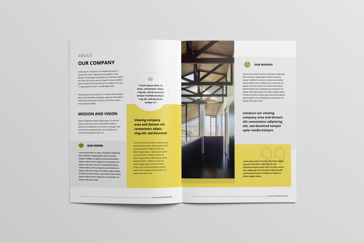 Annual Report Brochure, a Brochure Template by New Lines (Photo 7 of 7)