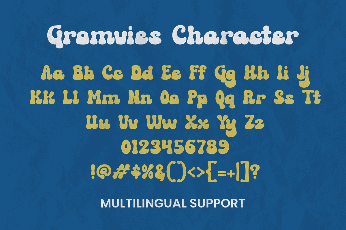 Gromvies - Retro Display, a Sans Serif Font by ahweproject (Photo 2 of 8)