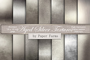 Aged Silver textures, a Texture Graphic by Paper Farms (Thumbnail 1 of 2)
