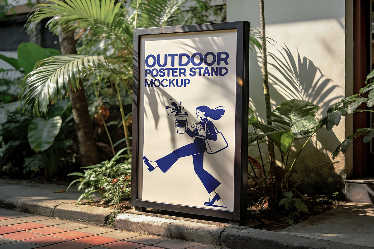 Outdoor Poster Stand Mockup, a Product Mockup by Pitchlook.Studio (Photo 3 of 3)
