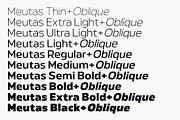 Meutas Font Family, a Sans Serif Font by trustha (Thumbnail 15 of 15)