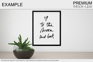 Wall & Frames Mockup - Plants