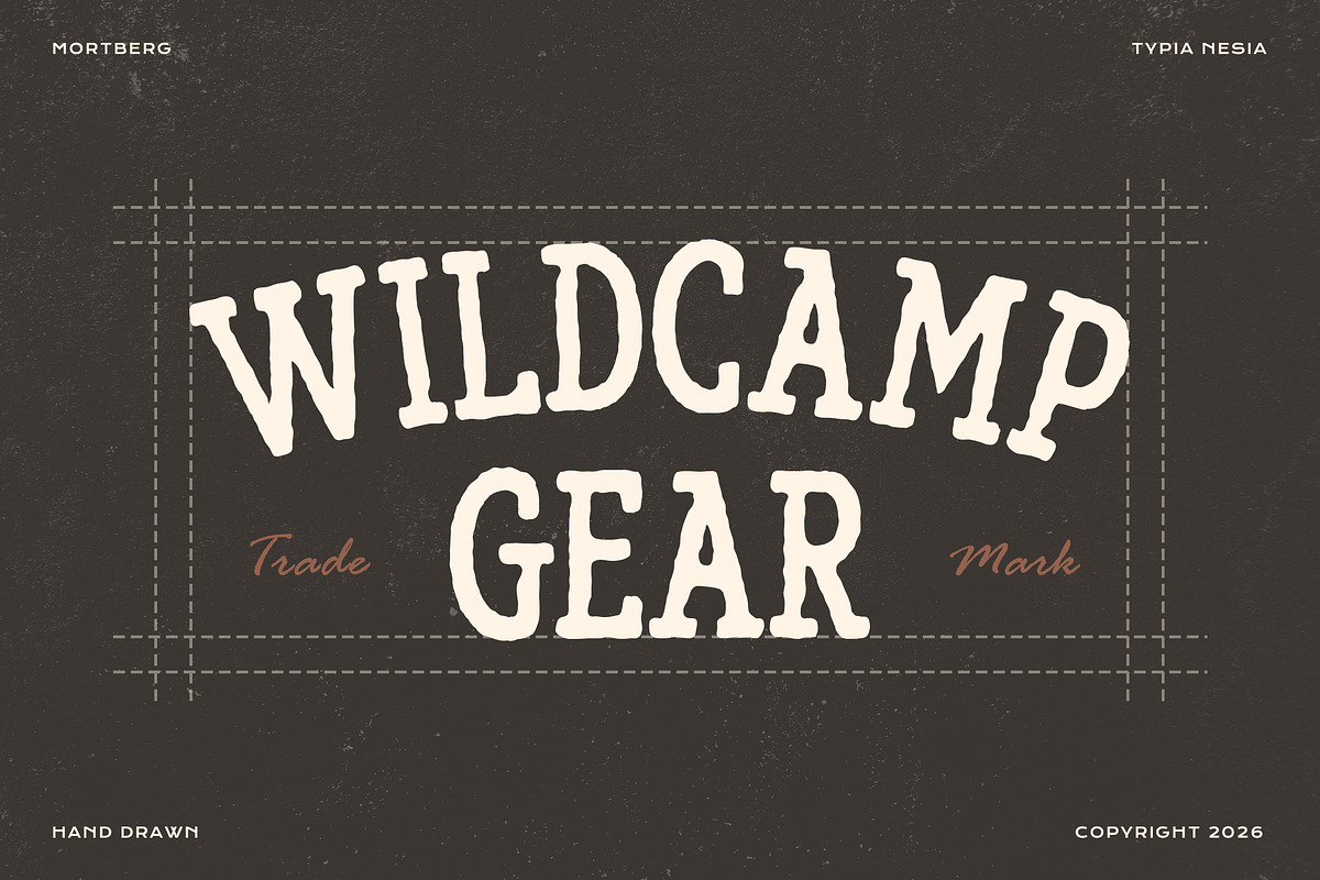 Mortberg – Rough Vintage Hand Drawn, a Slab Serif Font by Typia Nesia (Photo 6 of 11)