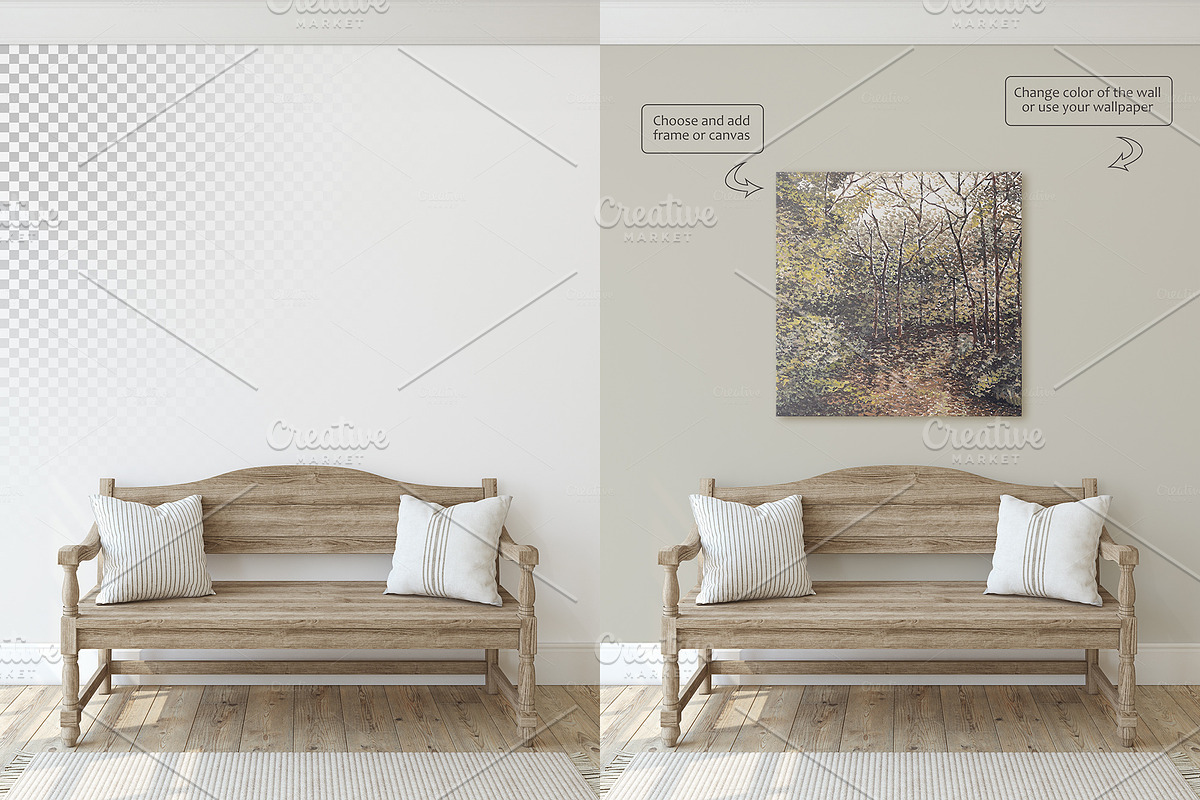 NEUTRAL INTERIORS Wall&Frame Mockups, a Poster Template by MyHomeMockups (Photo 2 of 10)