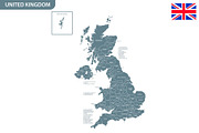 Detailed map of Great Britain, an Illustration by Vector Shop (Thumbnail 4 of 5)