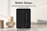 100 Rabbit Procreate Stamps, a Brush Add-On by Painter Creative Books (Thumbnail 2 of 9)