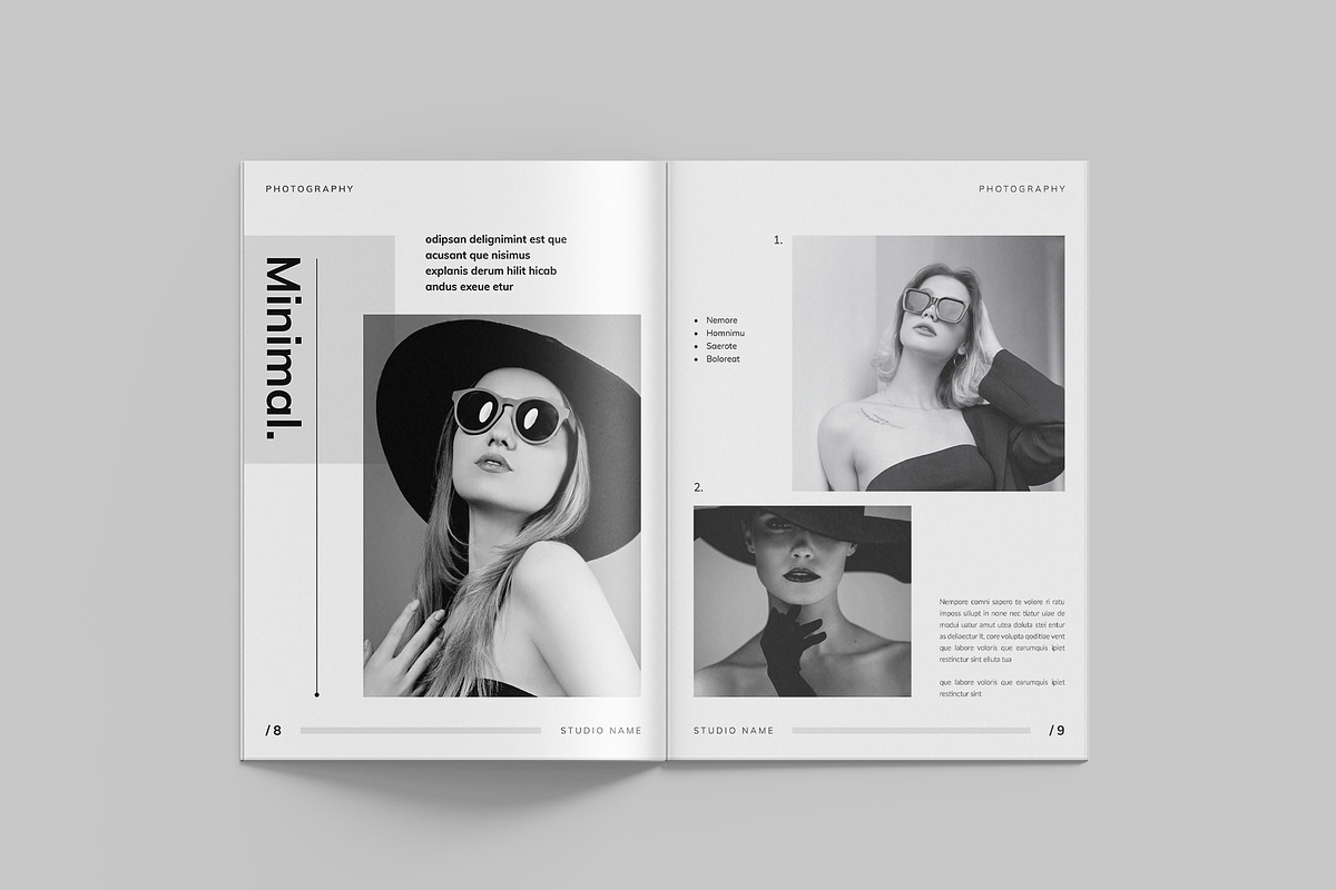 Photography Portfolio Template, a Brochure Template by StyleArt (Photo 6 of 15)