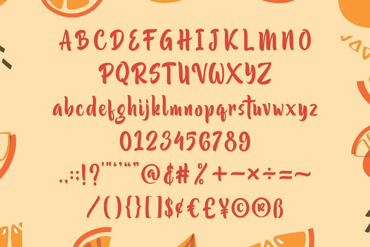 Orange Lemonade, a Font by Mozatype (Photo 12 of 13)