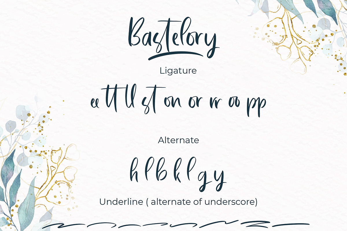 Bastelory Modern Script Font, a Script Font by Giant Design (Photo 9 of 10)