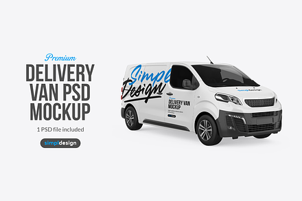 Deliver Van Mockup