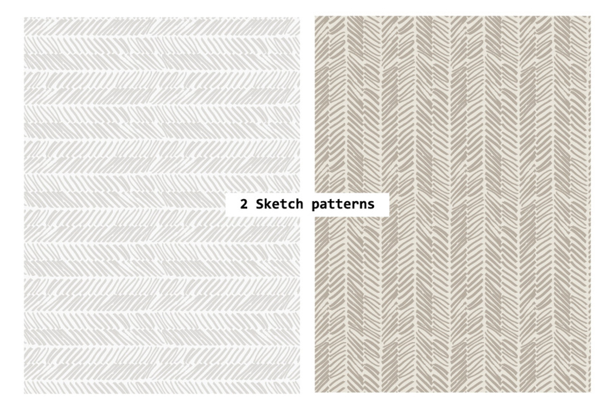 Herringbone Seamless Patterns, a Background Graphic by Aromeo (Photo 1 of 3)