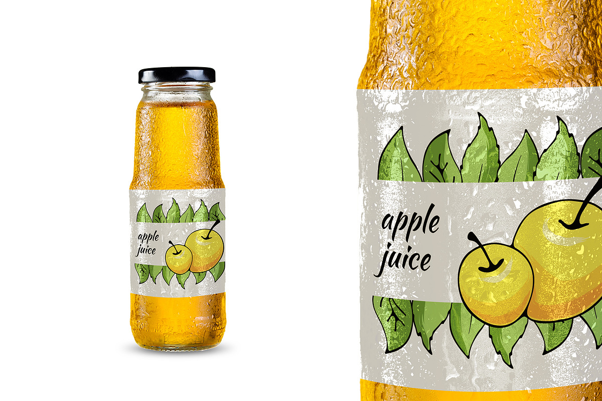 Fruit&berry clipart + label template, a Decorative Illustration by Pikovit (Photo 8 of 13)