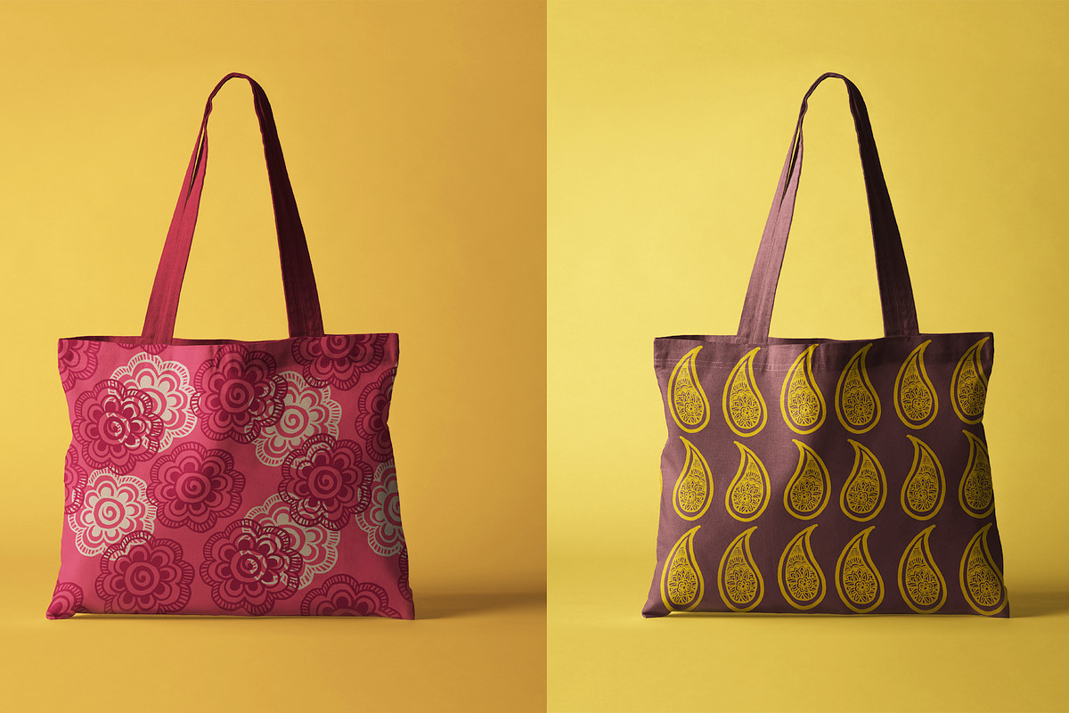 5 Seamless Ethnic Patterns, a Pattern Graphic by Swathi Kirthyvasan (Photo 2 of 5)