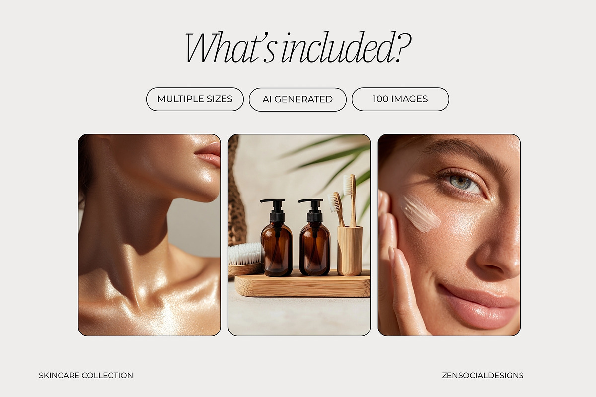 Skincare Stock Photo Bundle, a Photo by ZenSocialDesigns (Photo 5 of 9)
