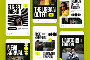 Streetwear Fashion - Instagram Post, a Brochure Template by Izdihaar_Studio (Thumbnail 3 of 3)