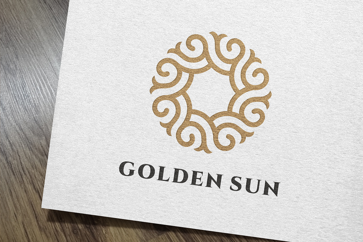 Golden Sun Logo, a Branding & Logo Template by IKarGraphics (Photo 1 of 4)
