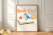 Book Girl Summer PNG, a Seasonal Illustration by Daily.Designs (Thumbnail 5 of 5)