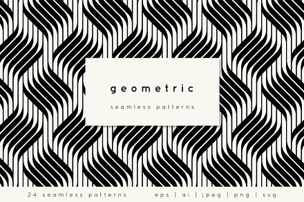 Geometric Seamless Pattern Set, a Pattern Graphic by Curly_Pat