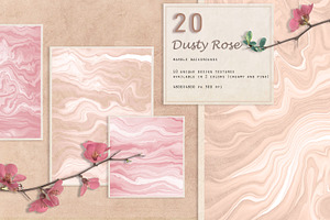 Dusty Rose Marble Backgrounds