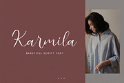 Karmila, a Script Font by alit design (Thumbnail 1 of 9)