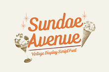 Sundae Avenue Vintage Script Font