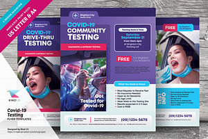 Covid-19 Testing Flyer Templates