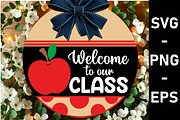 Teacher Classroom Welcome Sign SVG, an Object Graphic by EllaMaiyaali (Thumbnail 3 of 4)