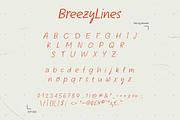 Breezy Lines Handwritten Summer Font, a Handwritten Font by AnMark (Thumbnail 5 of 9)