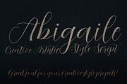 Abigaile Script Font, a Script Font by Deeezy (Thumbnail 4 of 8)