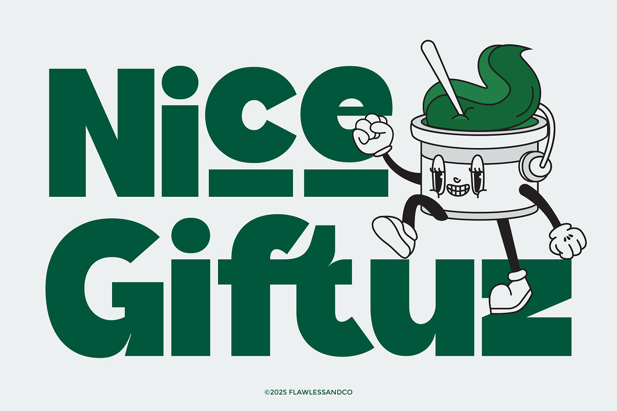 Giftuz - Bold Sans Serif Font, a Sans Serif Font by Flawless And Co (Photo 3 of 10)