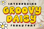 Groovy Daisy, a Font by Fourteen Letter (Thumbnail 1 of 7)