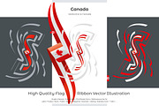Canada flag ribbon vector, a Templates & Theme by Simbos (Thumbnail 2 of 9)