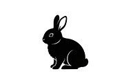 Cute Rabbit Silhouette Vector Bundle, an Illustration by yasushie (Thumbnail 7 of 51)