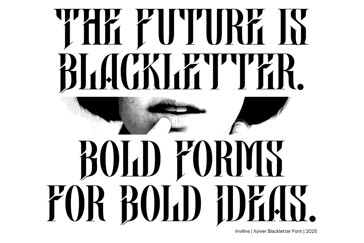 Xylver - Blackletter Font, a Blackletter Font by Inviline.co (Photo 13 of 14)