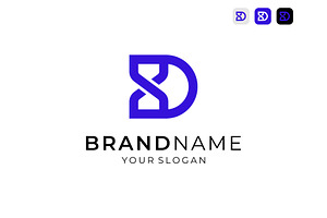 Letter D Hourglass Logo, a Branding & Logo Template by ika trisiana