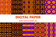 Halloween Pattern Digital Papers, a Pattern Graphic by tchastudio (Thumbnail 1 of 5)