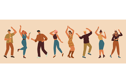 Young people cartoon characters, a Person Illustration by vectorpointstudio