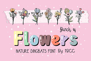 Bunch Of Flowers OTF Dingbats Font