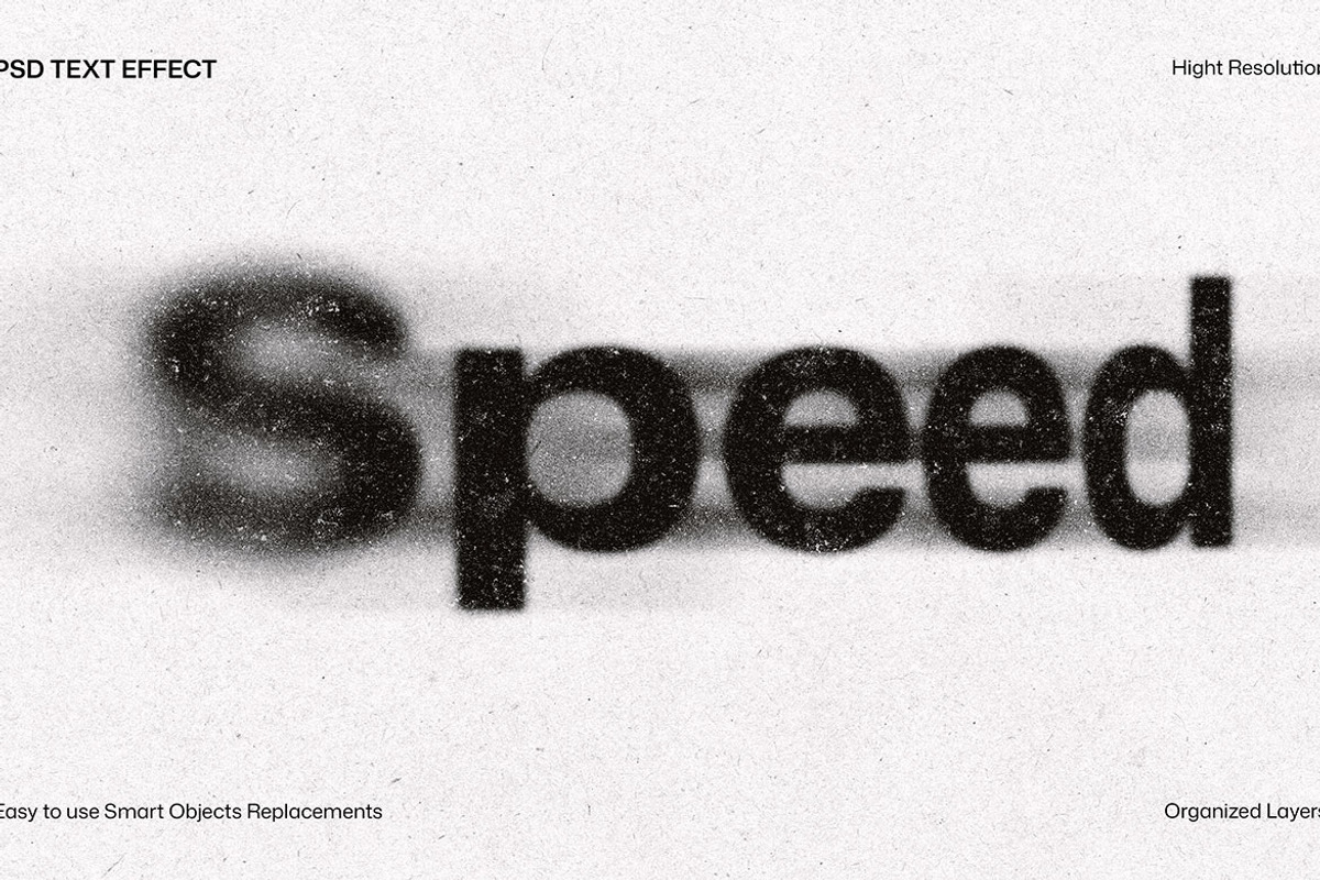 Motion Blur Text Effect, a Layer Style Add-On by iDoodle Studio