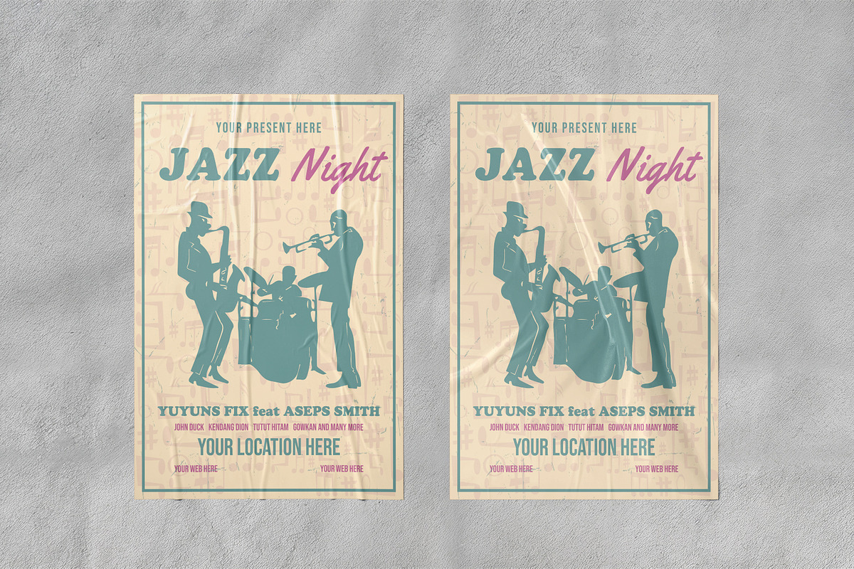 Jazz Night Flyer Template preview 3