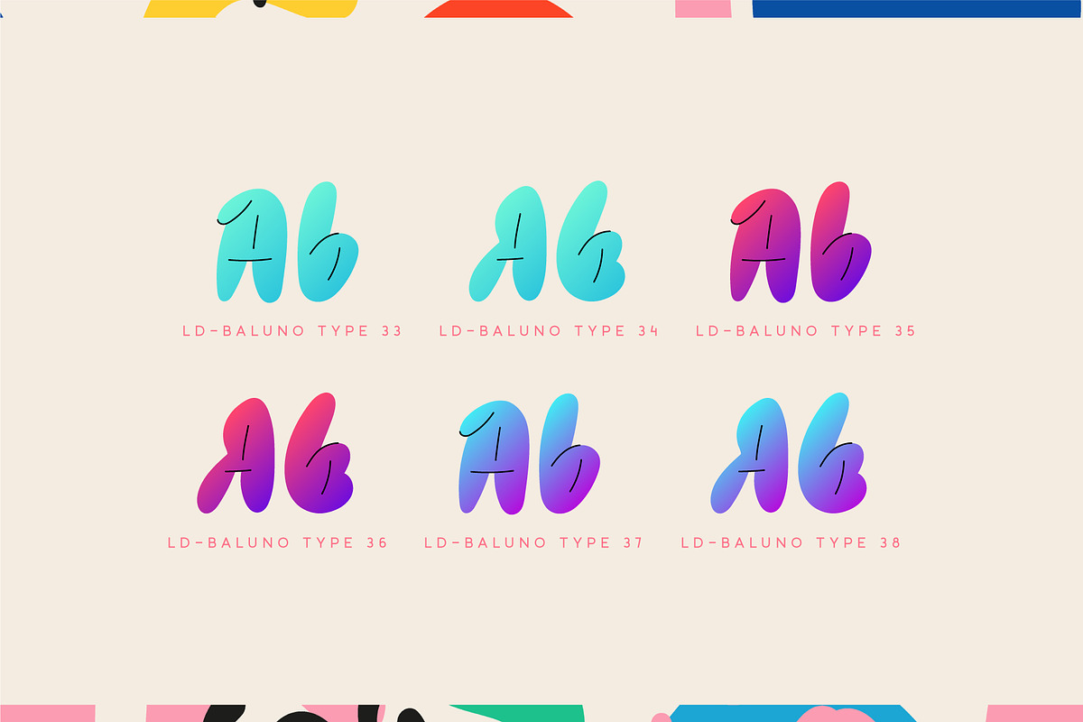 Baluno. OTF-SVG Color font family., a Symbol Font by Luxfont (Photo 12 of 12)