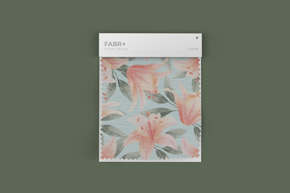 Fabric Swatch Mockup, a Product Mockup by Graphicboom (Photo 1 of 8)
