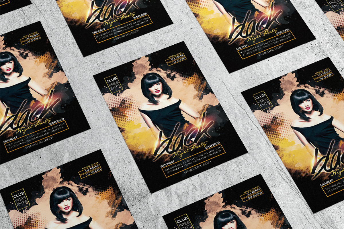Black Night 5, a Flyer Template by What a Story (Photo 4 of 5)