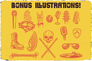 Born Loud Decorative Font, a Symbol Font by JumboDesign (Thumbnail 6 of 6)