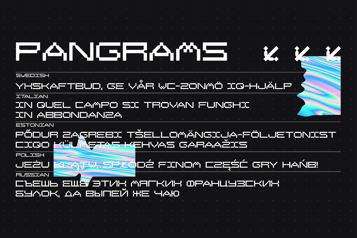 SK Cuber — Extended Monospaced Font, a Font by Shriftovik Type Foundry (Photo 10 of 11)
