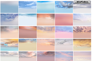 Pastel Sky Overlays