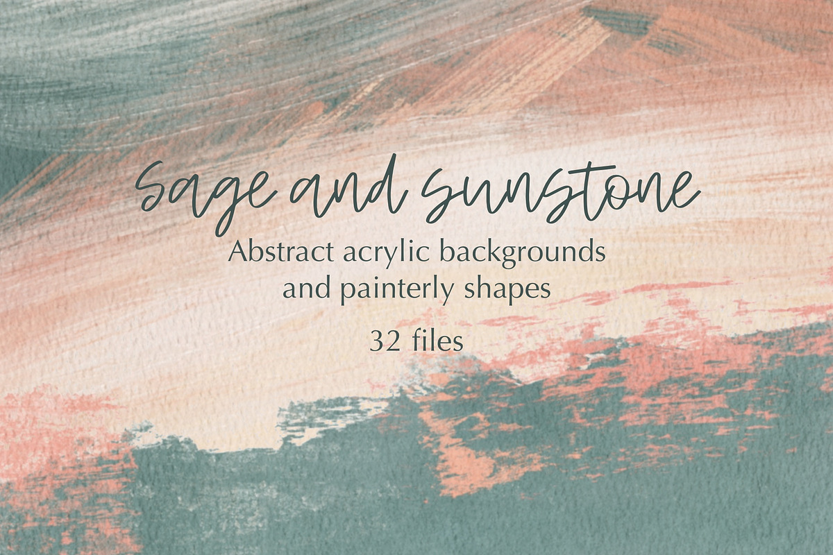 Sage & sunstone acrylic backgrounds, a Wallpaper Graphic by Shabbypie (Photo 1 of 5)