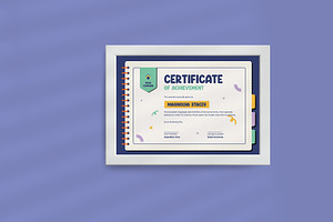 Fun Creative Kids Theme Certificate